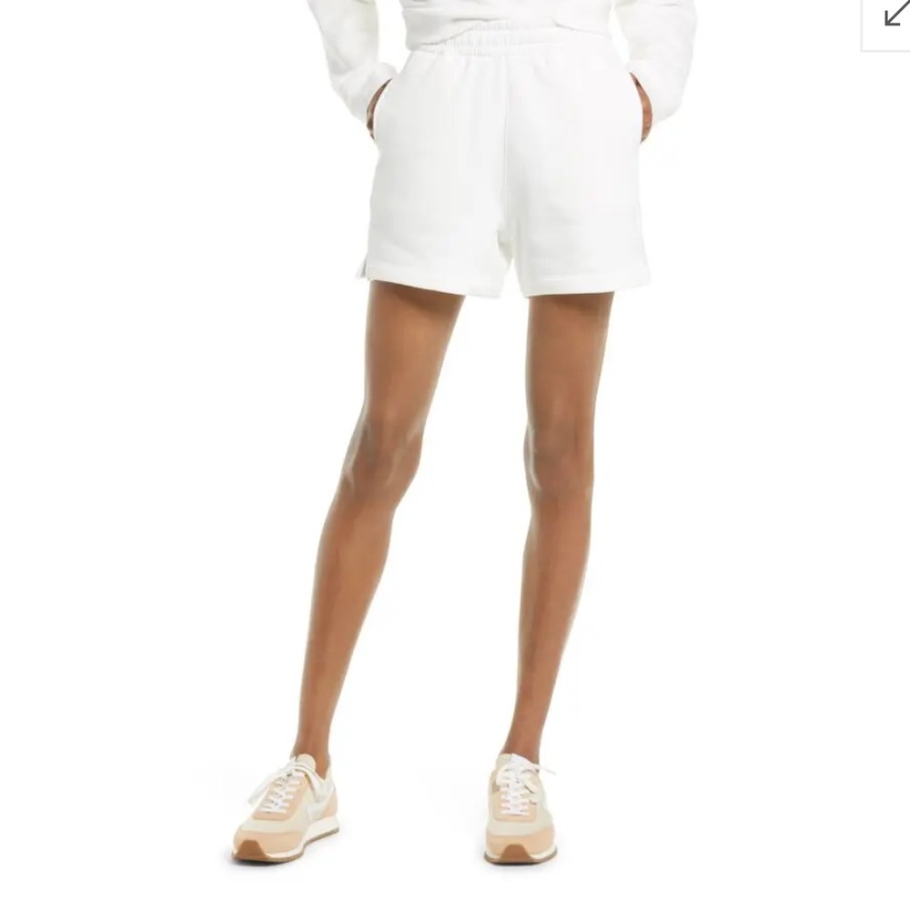 Reformation Brooks Organic Cotton White shorts size medium